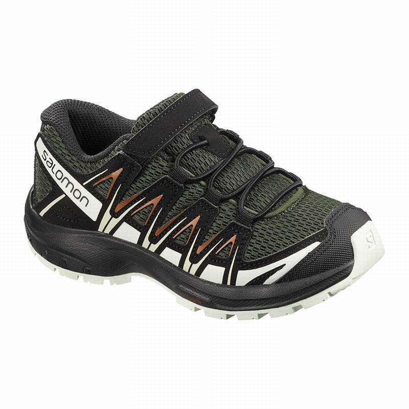 Salomon Singapore Kids Trail Running Shoes - XA PRO 3D K Deep Green/Black | 97531-LGBX